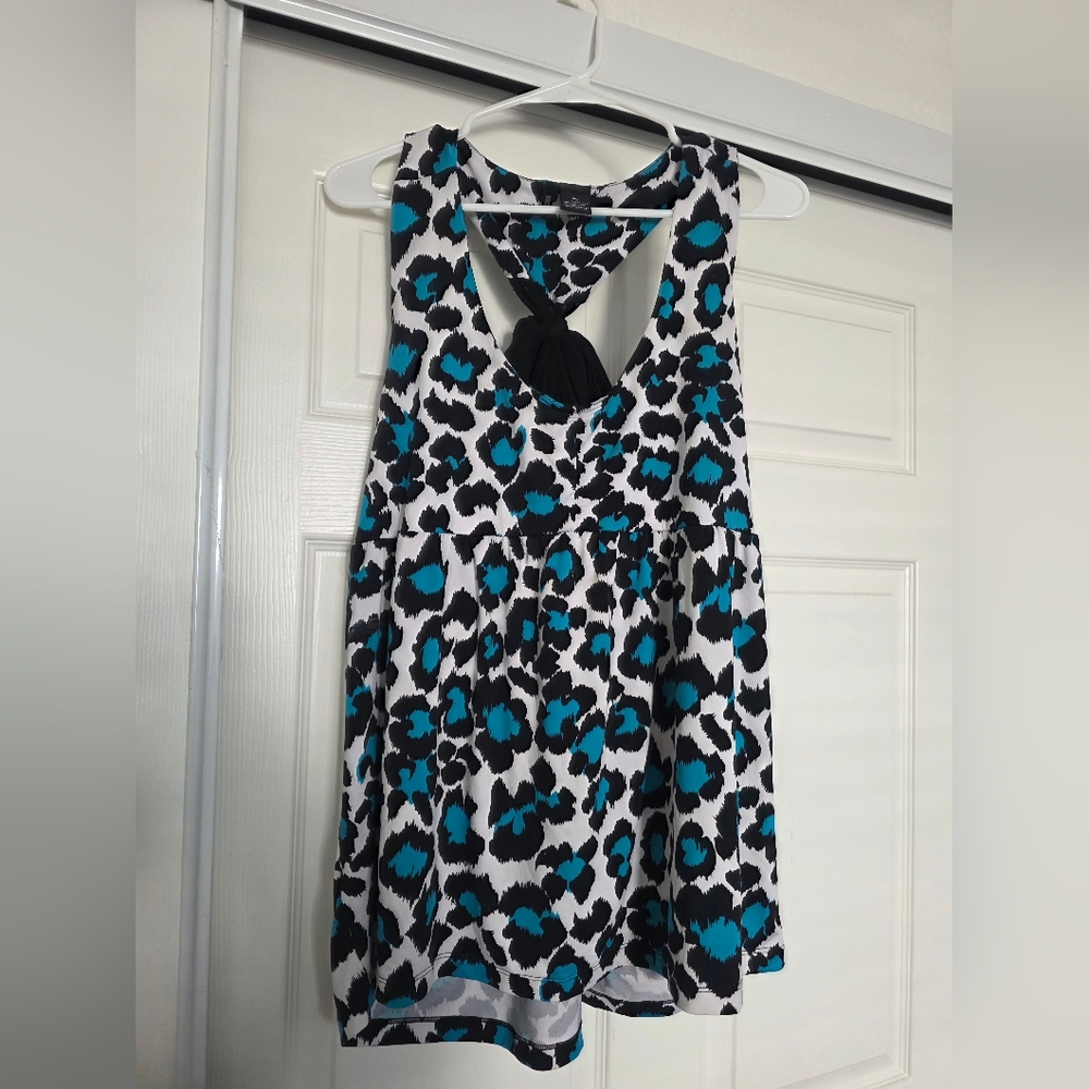 Y2K Leopard Print Dress Tank- SZ PL